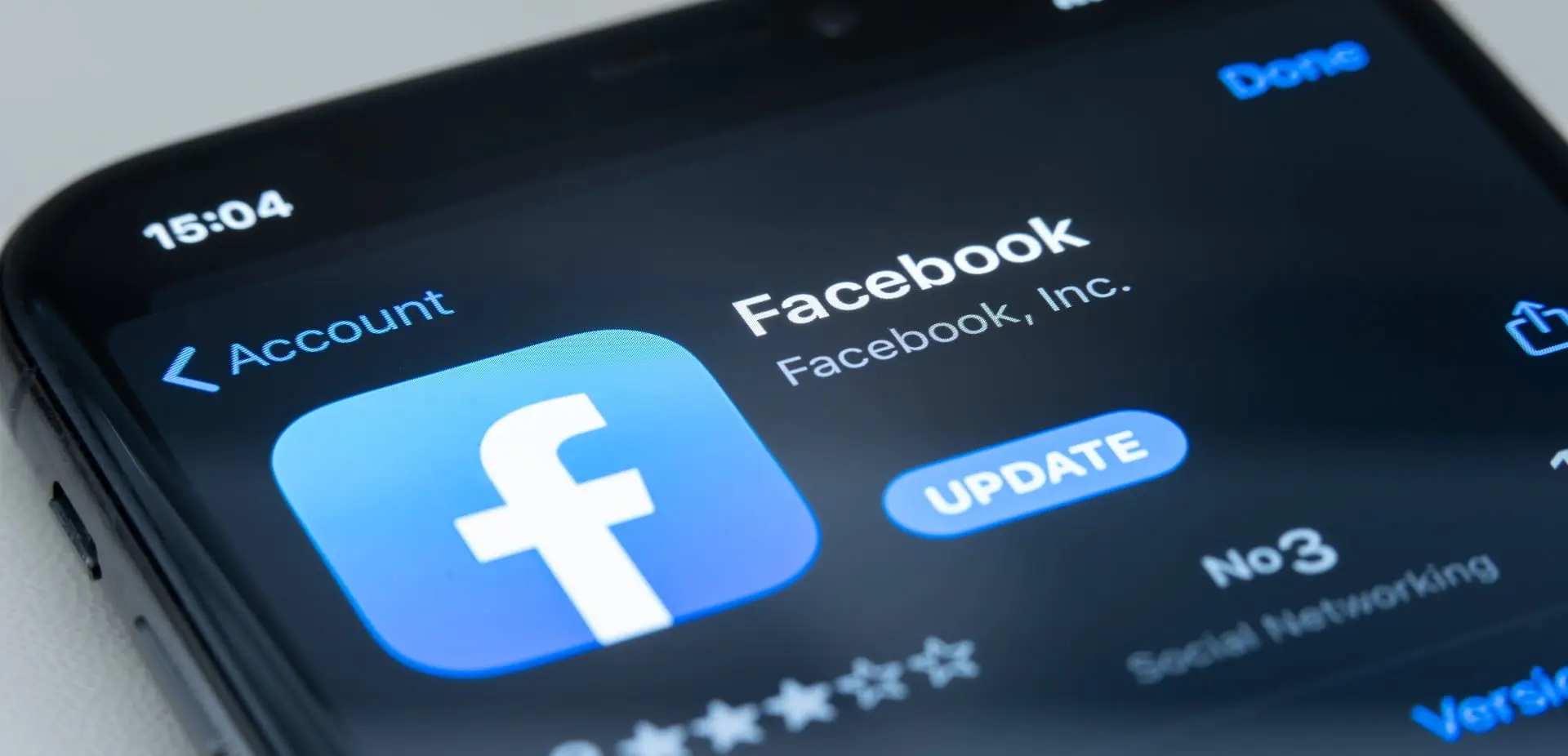 facebook in app store